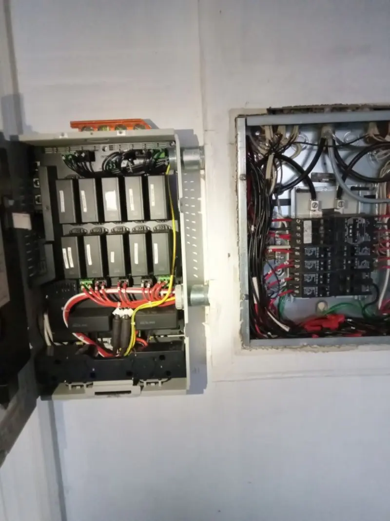 Electrical panel upgrade completed for Security Camera Wiring in Ridgemark